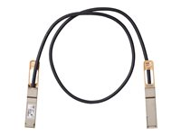 Cisco Copper Cable - Câble d'attache direct 100GBase-CR4 - QSFP pour QSFP - 1 m - twinaxial - passif - remanufacturé - pour Mellanox ConnectX-5 Ex EN; Nexus 93108TC-EX, 93180YC-FX, 9336C-FX2 QSFP-100G-CU1M-RF