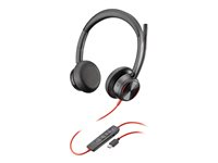Poly Blackwire 8225-M - Blackwire 8200 series - micro-casque - sur-oreille - filaire - Suppresseur de bruit actif - USB-C - noir - Certifié pour Microsoft Teams 772K5AA