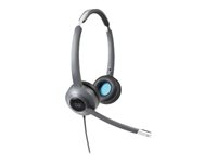 Cisco 522 Wired Dual - Micro-casque - sur-oreille - filaire - jack 3,5mm - remanufacturé CP-HS-W-522USBC-RF