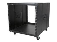 Startech Rack de serveur 9U avec poignées intégrées - Armoire pour serveur à roulettes - Bâti rack portable - 9U - Rack - noir - 9U - 23" RK960CP