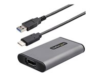 StarTech.com USB 3.0 HDMI Video Capture Device, 4K Video Capture Adapter/External USB Capture Card, UVC, Live Stream, HDMI Audio/Video Screen Recorder, Works w/ USB-A, USB-C, Thunderbolt 3 - Windows/Mac/Ubuntu (4K30-HDMI-CAPTURE) - Adaptateur de capture vidéo - USB 3.0 - gris 4K30-HDMI-CAPTURE