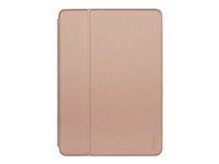 Targus Click-In - Étui à rabat pour tablette - polyuréthane, polyuréthanne thermoplastique (TPU) - rose gold - 10.2" - 10.5" - pour Apple 10.2-inch iPad (7th generation, 8th generation); 10.5-inch iPad Air (3rd generation); 10.5-inch iPad Pro THZ85008GL