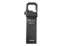 PNY Hook Attaché 3.0 - Clé USB - 16 Go - USB 3.0 FDU16GBHOOK30-EF