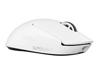 Logitech G PRO X SUPERLIGHT 2 - Souris - jeux - optique - 5 boutons - sans fil - 2.4 GHz - récepteur USB Logitech LIGHTSPEED - blanc 910-006638
