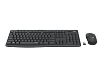 Logitech MK295 Silent - Ensemble clavier et souris - sans fil - 2.4 GHz - AZERTY - Hollandais - graphite 920-009803