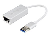 Startech Adaptateur réseau USB 3.0 vers Gigabit Ethernet - Convertisseur USB vers RJ45 - M/F - Argent (USB31000SA) - Adaptateur réseau - USB 3.0 - Gigabit Ethernet x 1 - argent USB31000SA