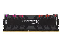 HyperX Predator RGB - DDR4 - 8 Go - DIMM 288 broches - 4000 MHz / PC4-32000 - CL19 - 1.35 V - mémoire sans tampon - non ECC - noir HX440C19PB3A/8