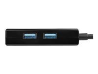 Startech Adaptateur réseau USB 3.0 vers Gigabit Ethernet avec hub USB 3.0 à 2 ports (USB31000S2H) - Adaptateur réseau - USB 3.0 - Gigabit Ethernet x 1 - noir USB31000S2H