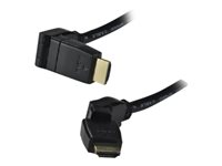 MCL - Câble HDMI avec Ethernet - HDMI mâle pour HDMI mâle - 1.8 m - connecteur incliné, support 4K MC385R-1.8M