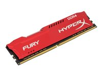 HyperX FURY - DDR4 - 32 Go: 2 x 16 Go - DIMM 288 broches - 2666 MHz / PC4-21300 - CL16 - 1.2 V - mémoire sans tampon - non ECC - rouge HX426C16FRK2/32