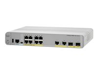 Cisco Catalyst 2960CX-8PC-L - Commutateur - Géré - 8 x 10/100/1000 (PoE+) + 2 x SFP + 2 x 10/100/1000 - de bureau, Montable sur rack, Montage sur rail DIN, fixation murale - PoE+ (124 W) - reconditionné WS-C2960CX-8PCL-RF